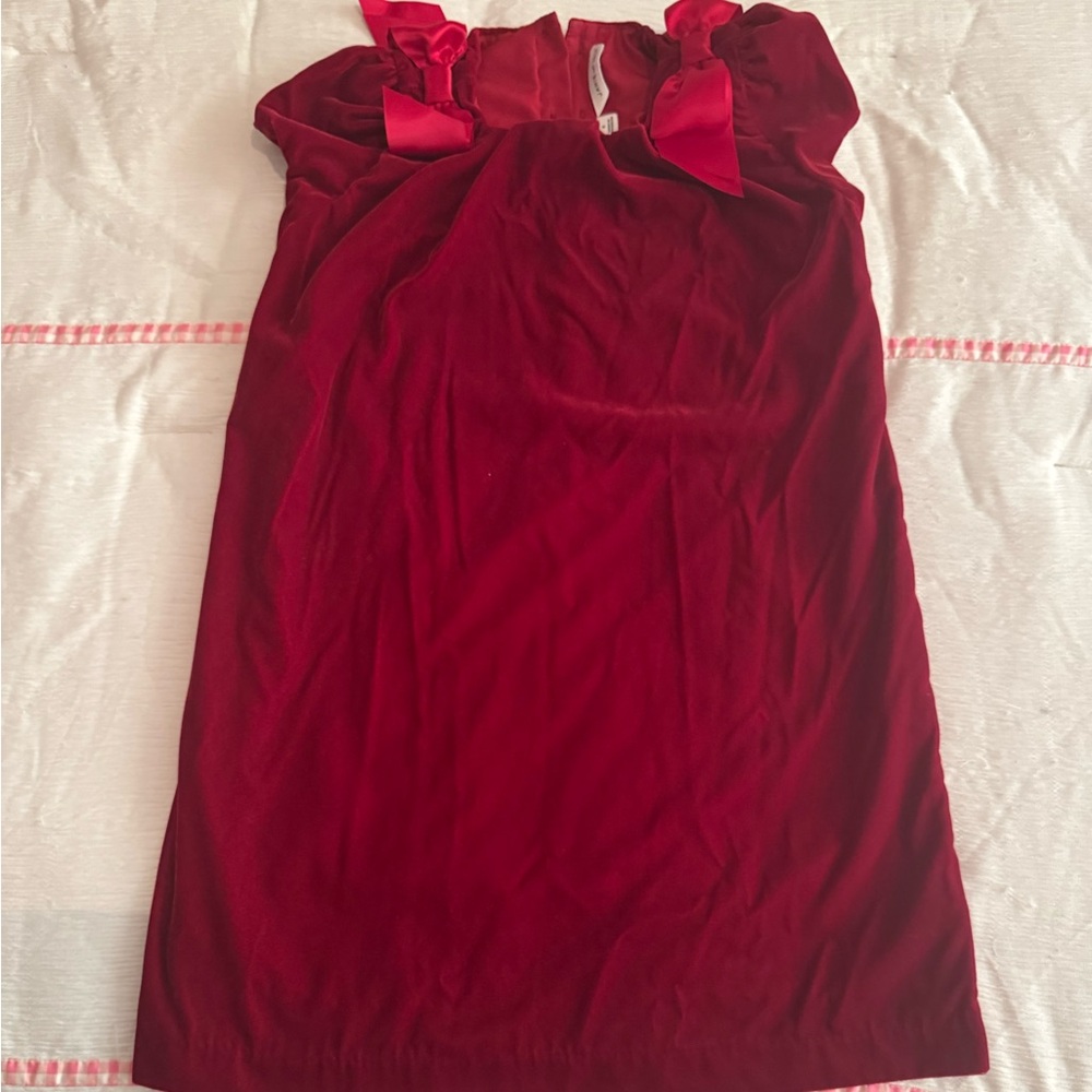 Janie and Jack Deep Red Velvet Pencil Skirt